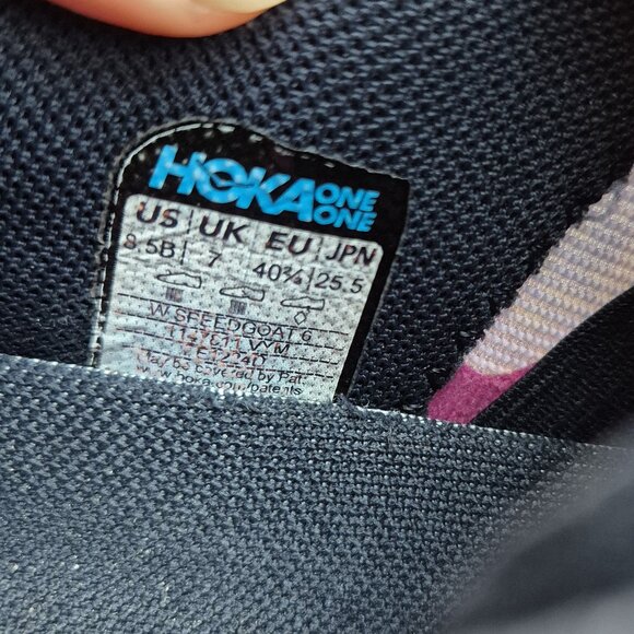 Hoka Speedgoat 6 Women's 8.5B Trail Running Shoes Cushion Varsity Navy Meteor - Picture 15 of 15